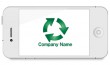 スマホ、矢印、ループ、リサイクル、エコ、クリーン、グリーン、環境